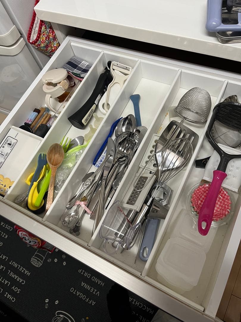 ニトリ　キッチンボード　食器棚ホワイト　リガーレ120 ゴミ箱付き