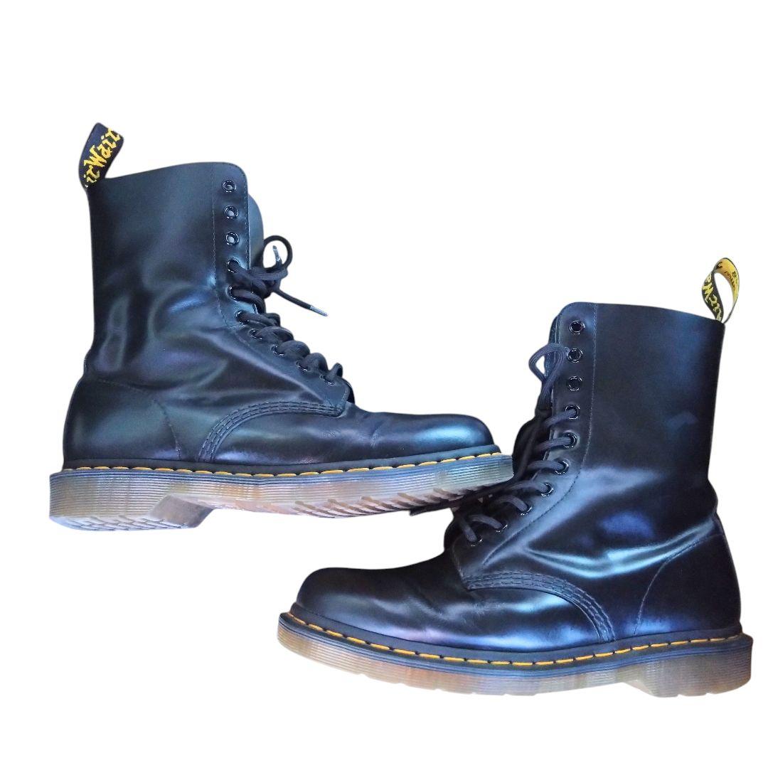 極美品 ドクターマーチン 10ホールシューズ 1490 UK7 ブラック