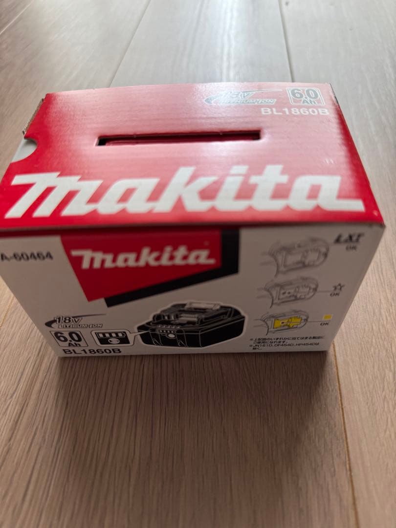 新品未使用　 マキタ純正バッテリー　BL1860B　 18V 6.0Ah