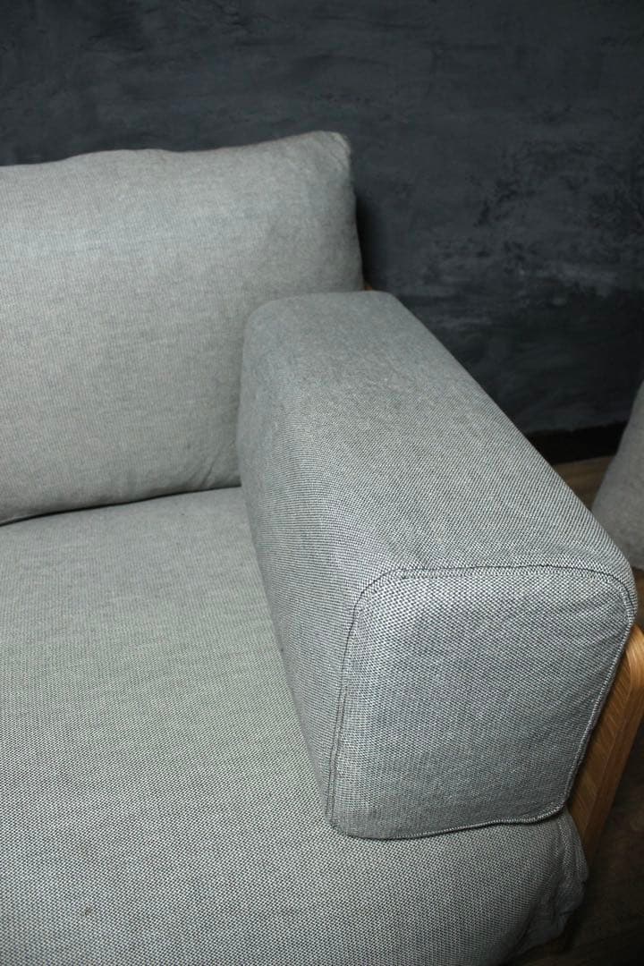 首都圏送無料〜無印良品 奇跡の低価格 極上フェザー ソファ オークフレーム