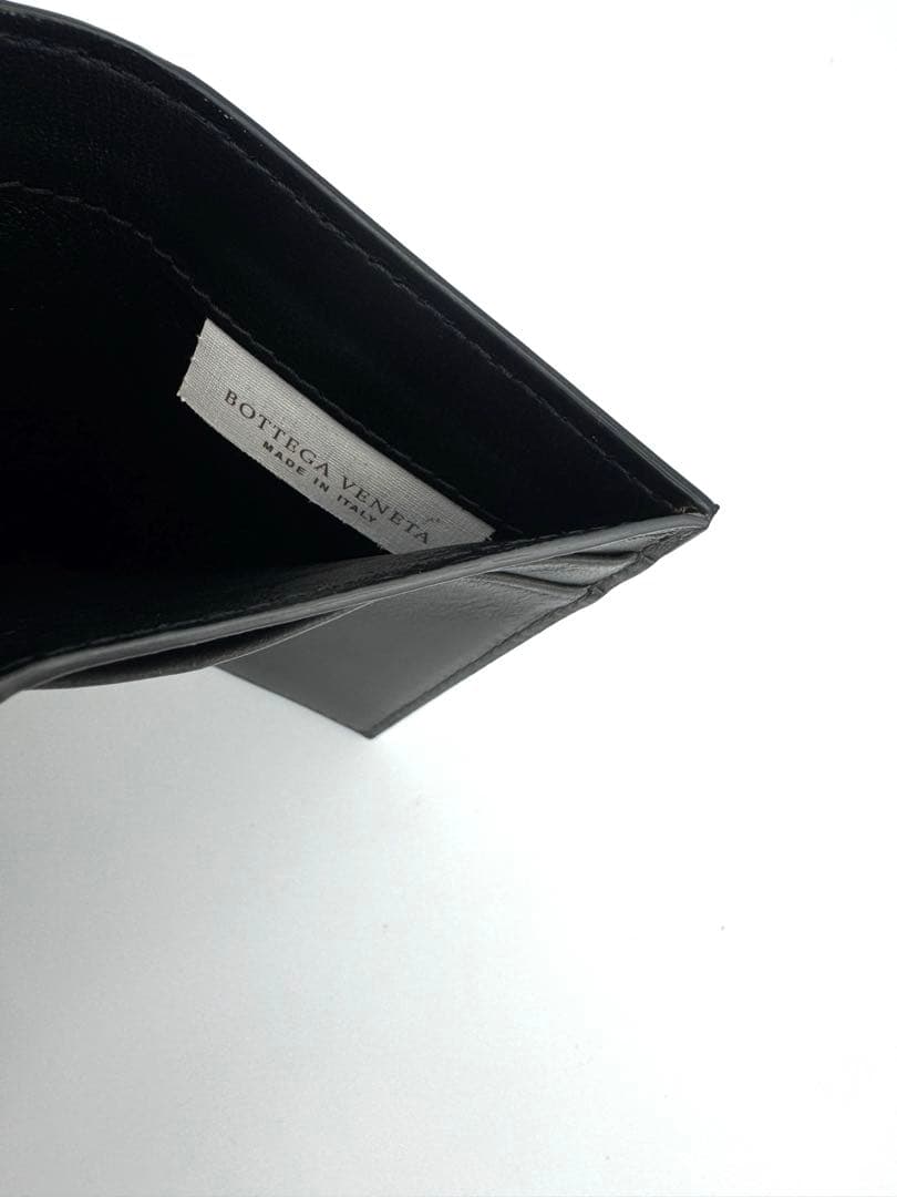 BOTTEGA VENETA ボッテガヴェネタ 三つ折り財布　ブラック　美品