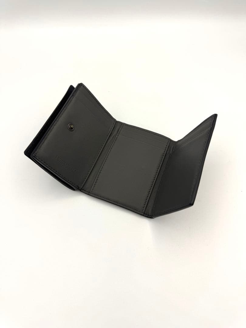 BOTTEGA VENETA ボッテガヴェネタ 三つ折り財布　ブラック　美品