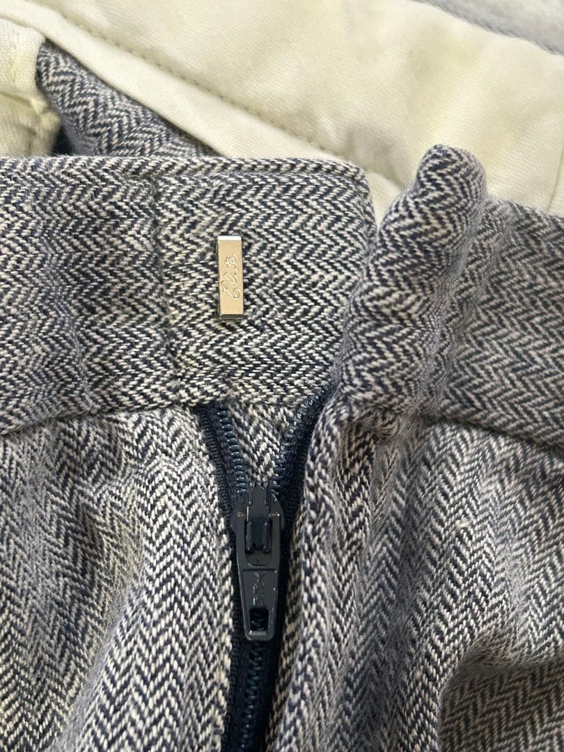 90s Ralph Lauren 極太 リネン ヘリンボーン スラックス