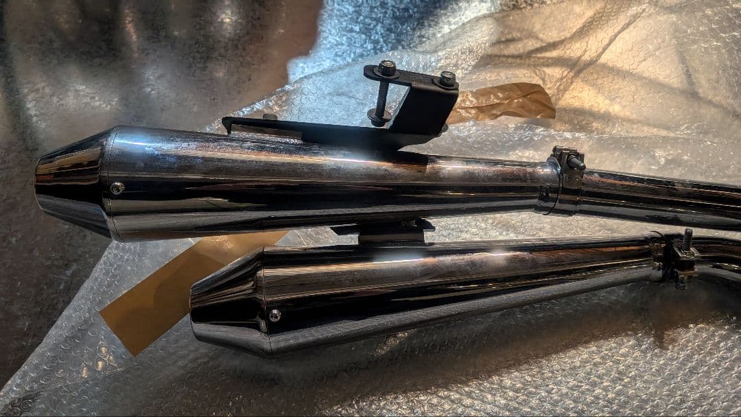 画像追加　BRATSTYLE　スポーツスター　マフラー　ハーレー