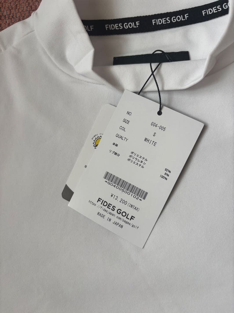 FIDES GOLF ホワイト ポロシャツ Sサイズ