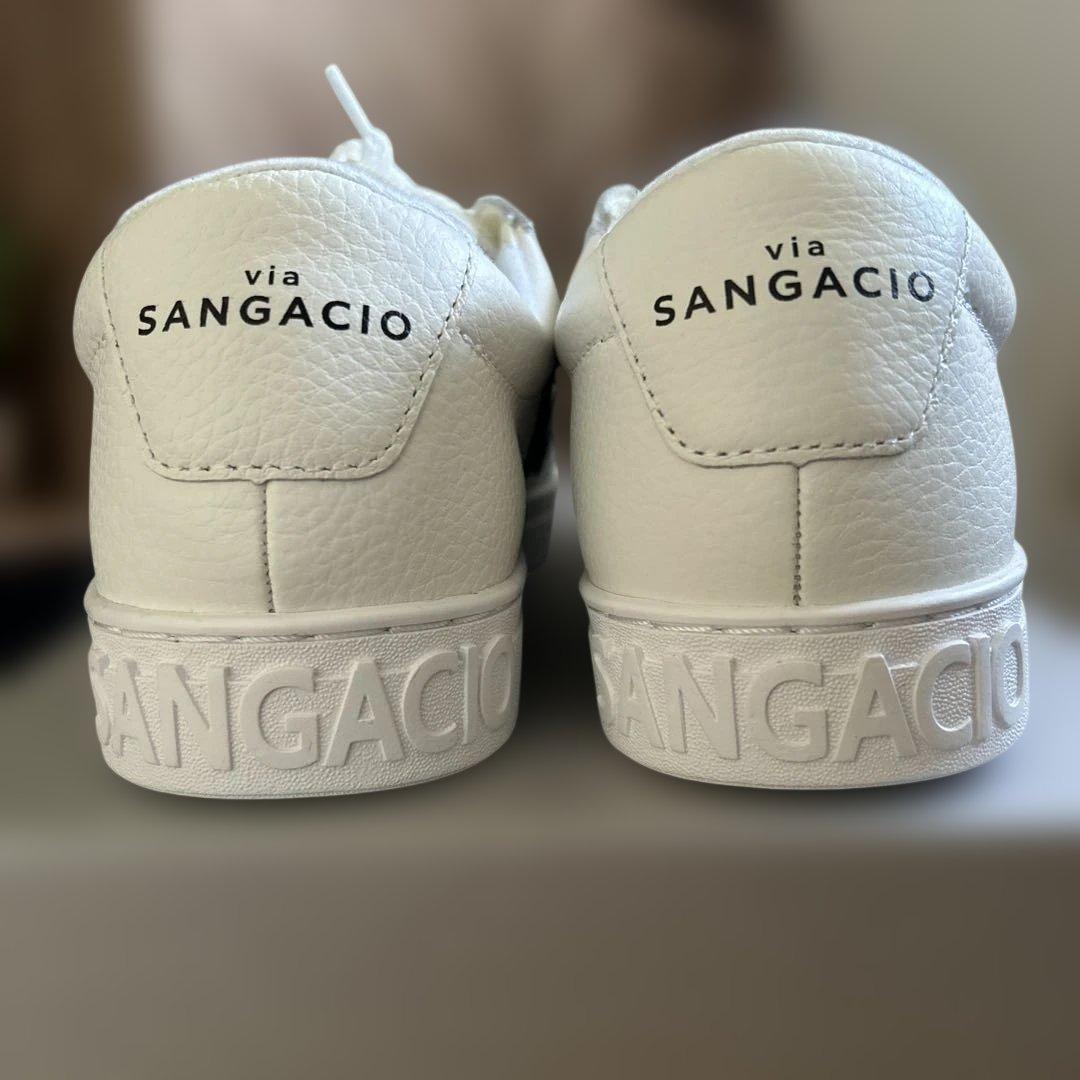 SANGACIO ホワイトスニーカー 25cm
