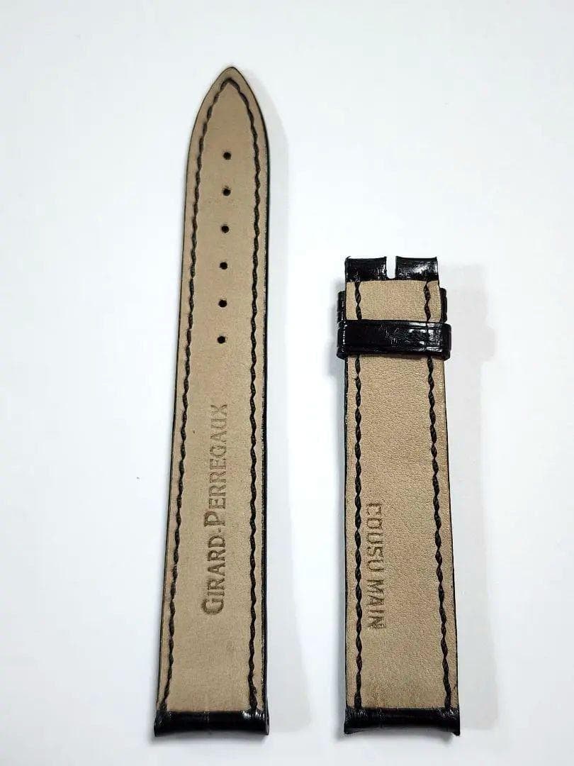 ジラールぺルゴ　純正　レディース　時計用　レザーベルト　14/16　ブラック