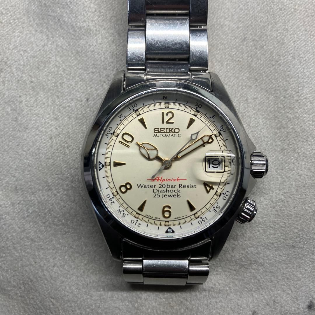 美品　セイコー　アルピニスト4S15-6000 自動巻　稼動品
