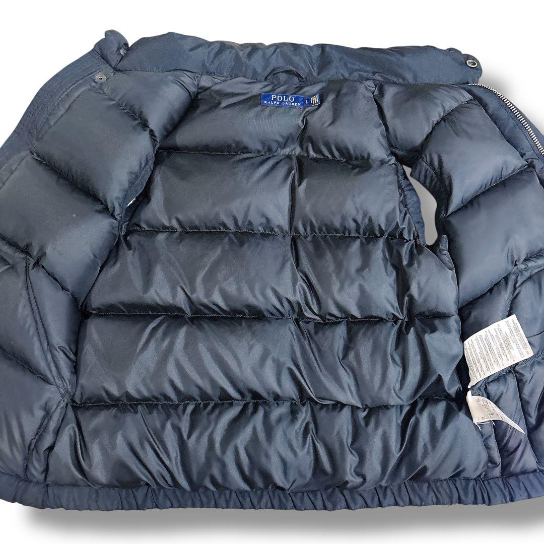 未使用級 POLO RALPH LAUREN ダウンベスト ブラック 刺繍 赤