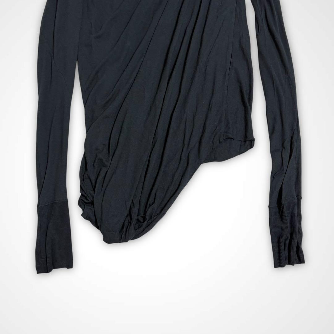 JULIUS 10AW goth_ik; 変形ドレープカットソー 3 カシミヤ混