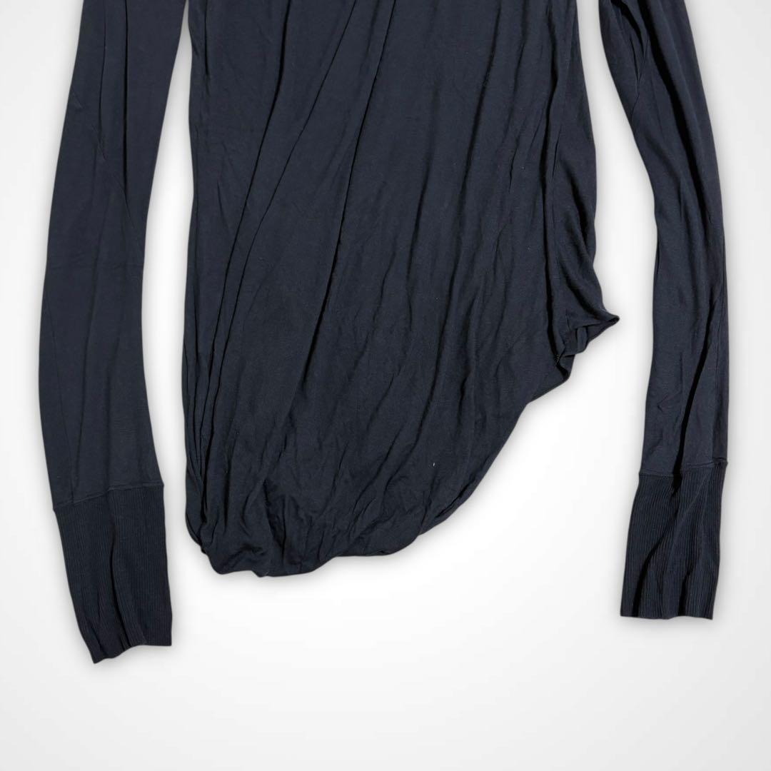 JULIUS 10AW goth_ik; 変形ドレープカットソー 3 カシミヤ混