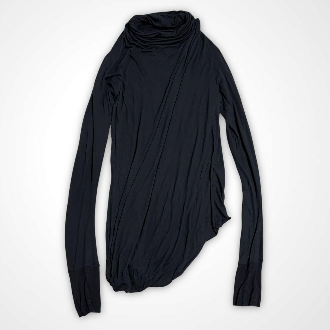 JULIUS 10AW goth_ik; 変形ドレープカットソー 3 カシミヤ混