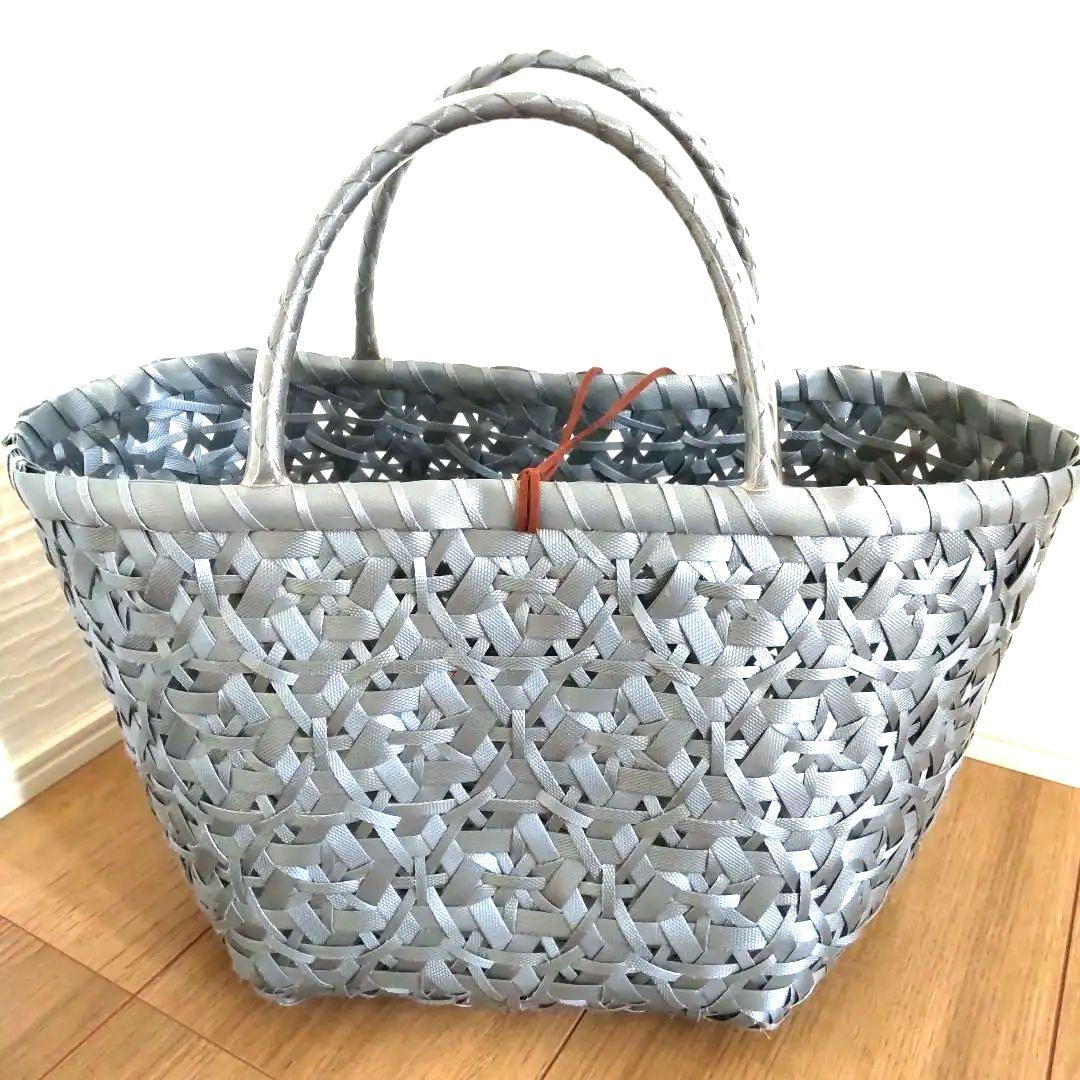 jollies　グレー プラかごバッグ　インナーバック付