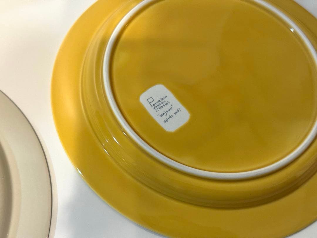 未使用箱あり　CHECK&STRIPE　イイホシユミコ　unjour プレート