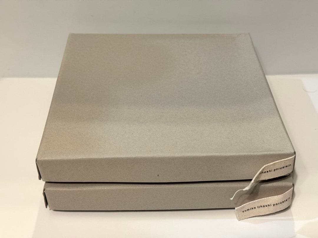 未使用箱あり　CHECK&STRIPE　イイホシユミコ　unjour プレート