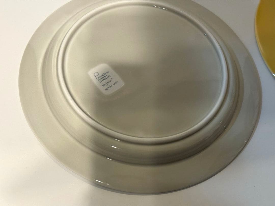 未使用箱あり　CHECK&STRIPE　イイホシユミコ　unjour プレート