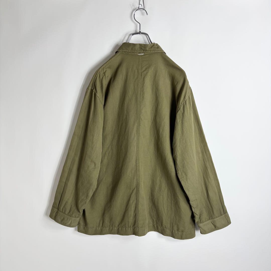 MHL. DRY COTTON LINEN 日本製 シャツ ジャケット M