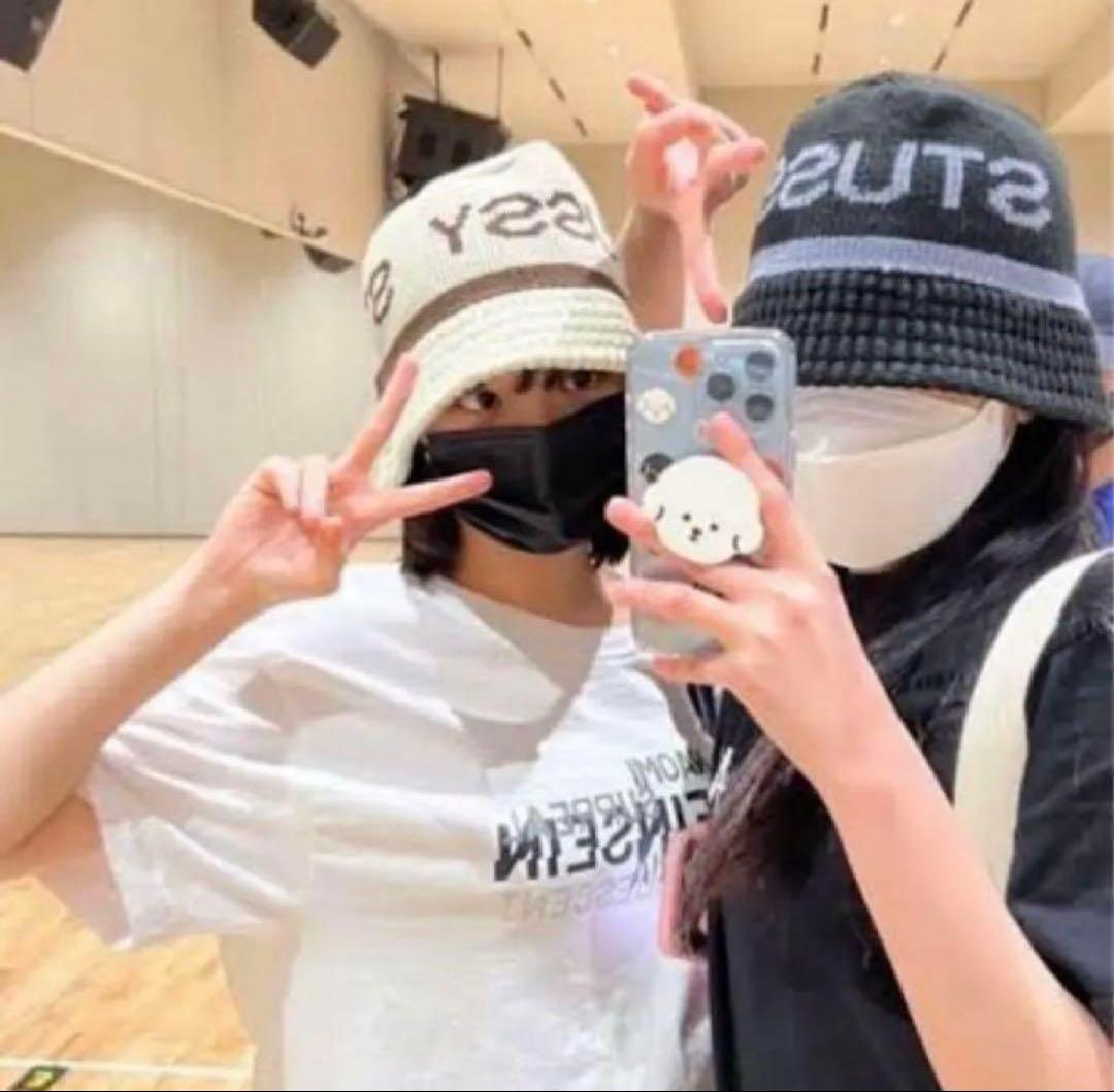 ウンチェ着用　ステューシー　クラッシャーハット