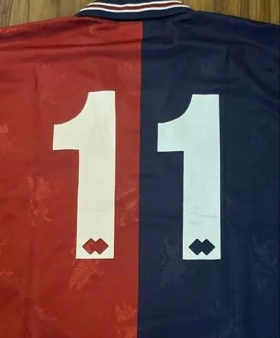 希少　三浦和良　背番号11 ジェノア　94/95 　長袖！超レア