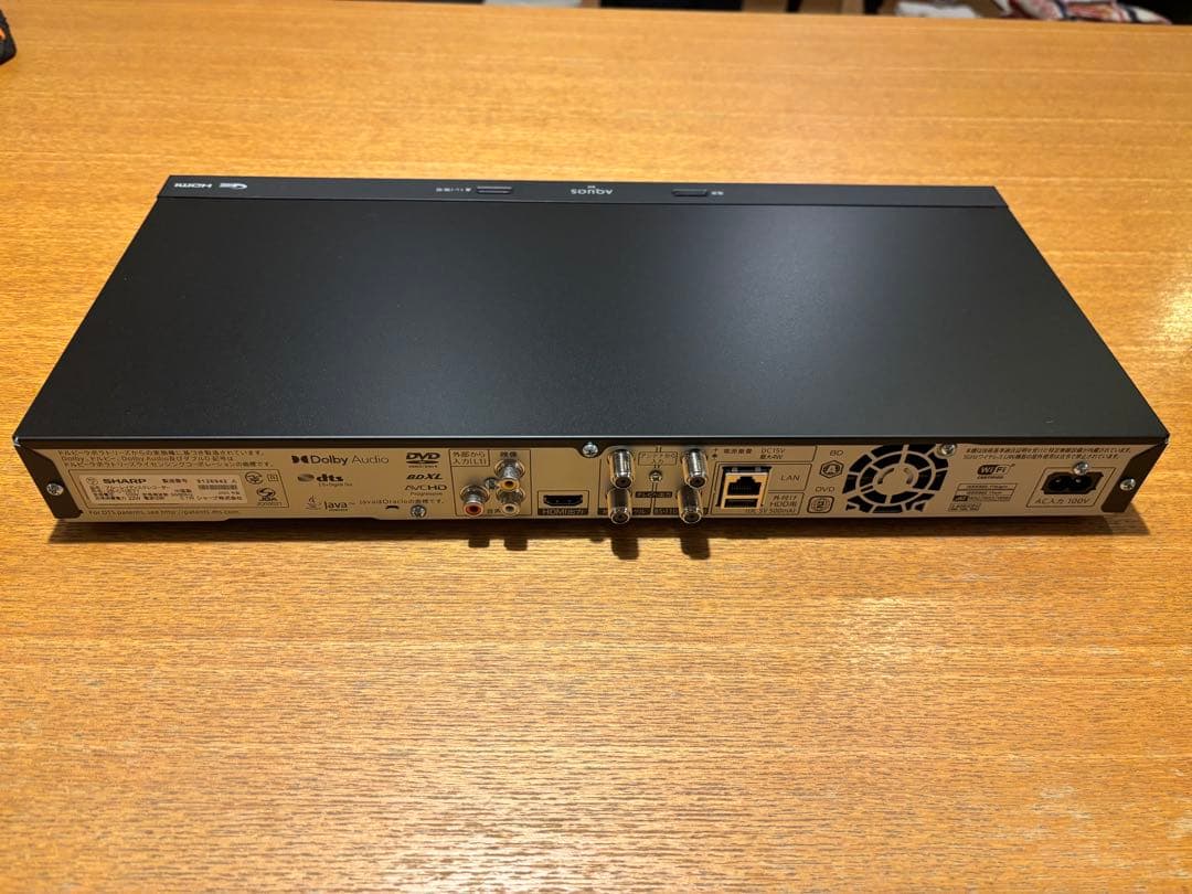 SHARP ブルーレイディスクレコーダー(2B-C10ET1)