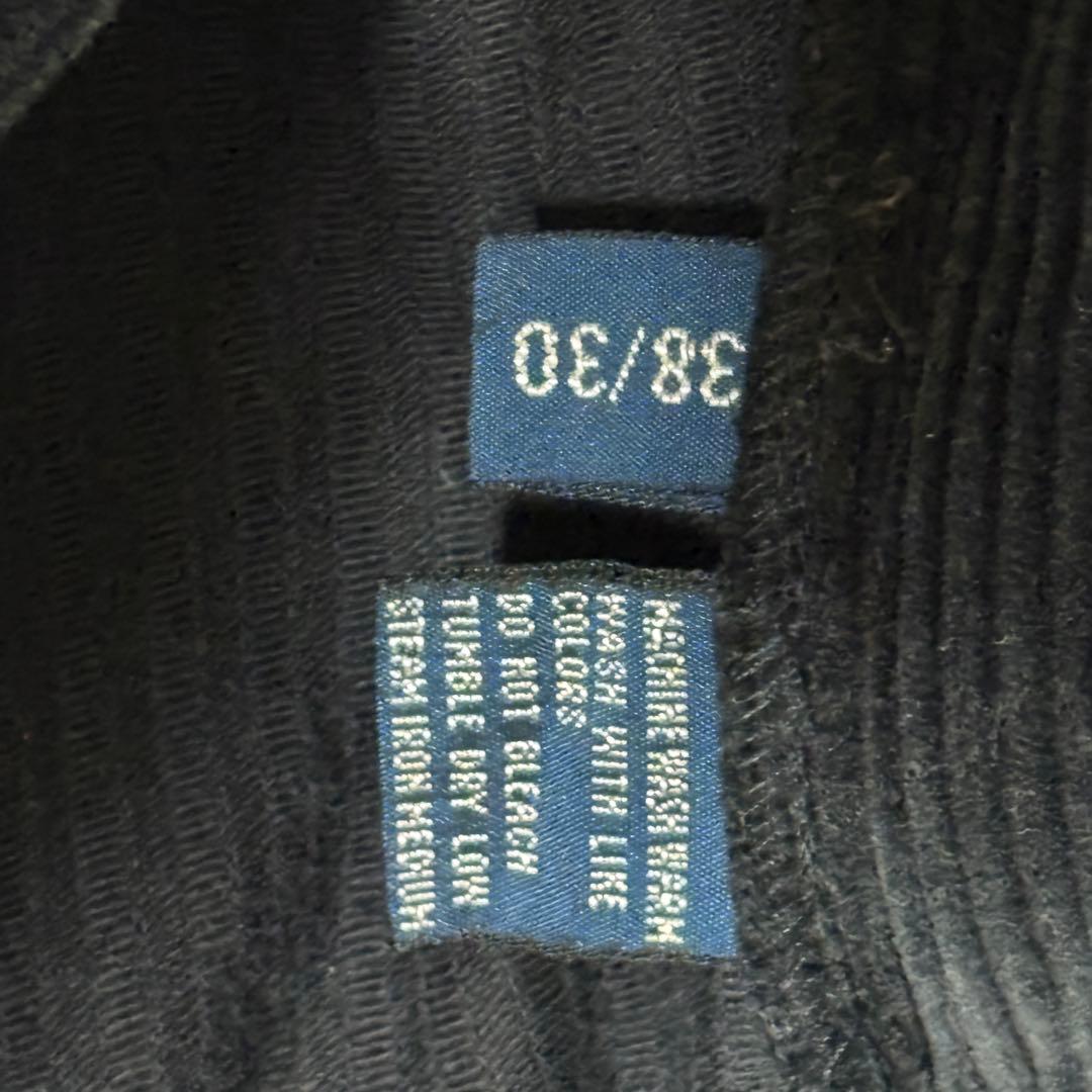 ラルフローレン ANDREW 黒 コーデュロイ パンツ 38 ツータック　古着