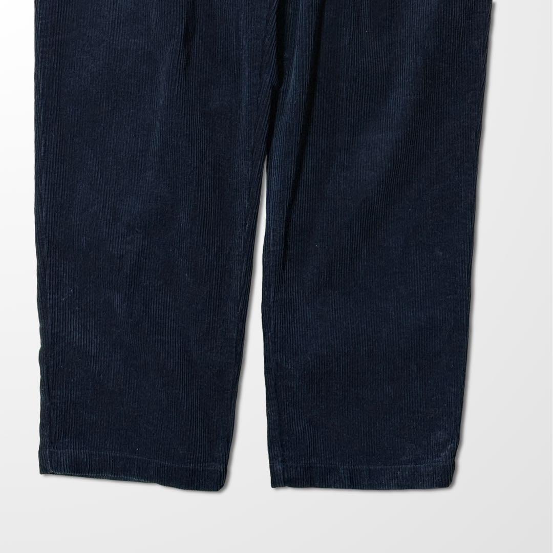 ラルフローレン ANDREW 黒 コーデュロイ パンツ 38 ツータック　古着