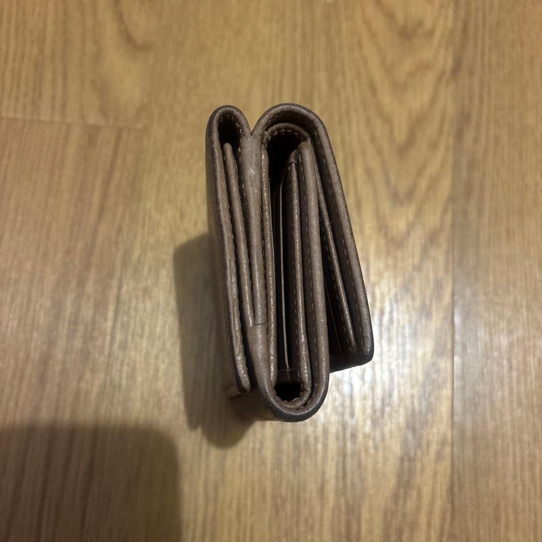 GUCCI GGマーモント 三つ折り財布　ピンクベージュ