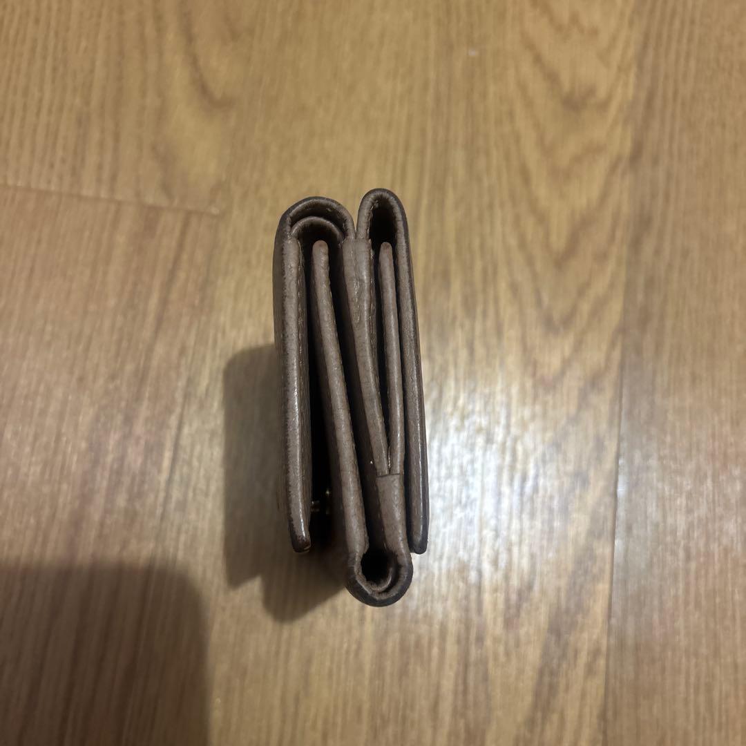 GUCCI GGマーモント 三つ折り財布　ピンクベージュ