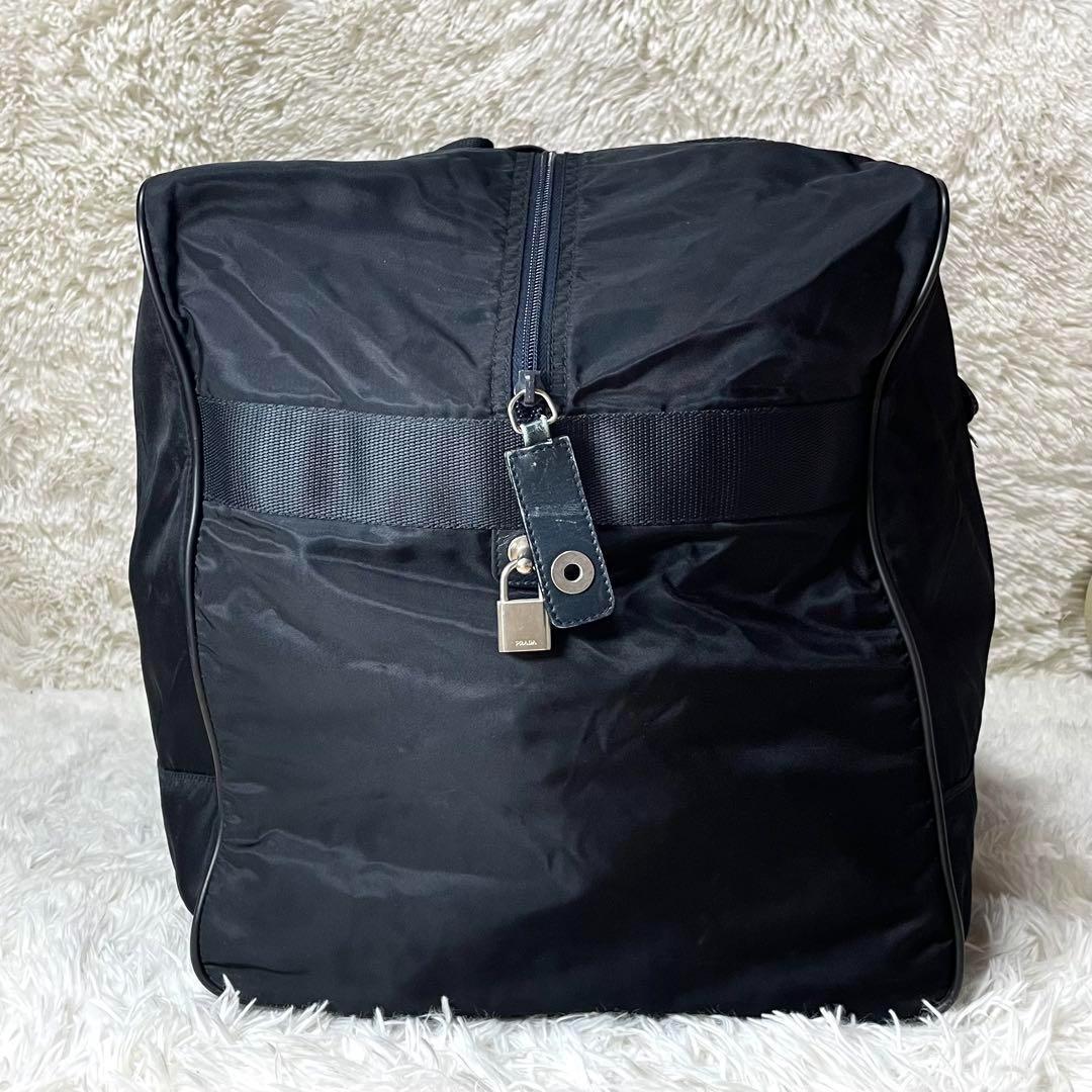 【極美品】PRADA プラダ　ボストンバッグ　旅行用　ナイロン　ブラック　大容量