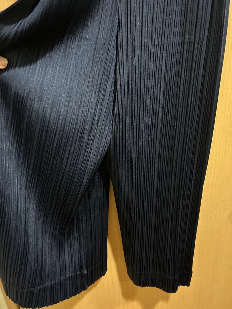 ⭐️プリーツプリーズネイビーつなぎ極美品⭐️