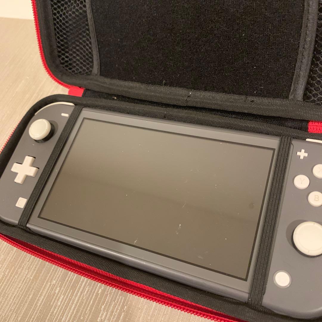 Switchライトグレー　ケース、画面保護シート付