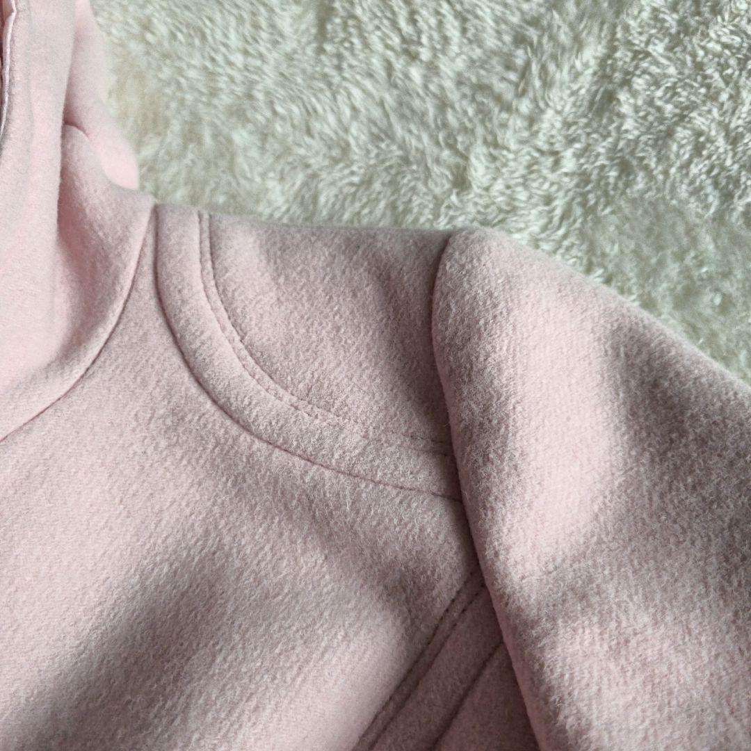 【希少ピンク✨】バーバリーブルーレーベル カシミヤ混2wayフードコート36 Ｓ