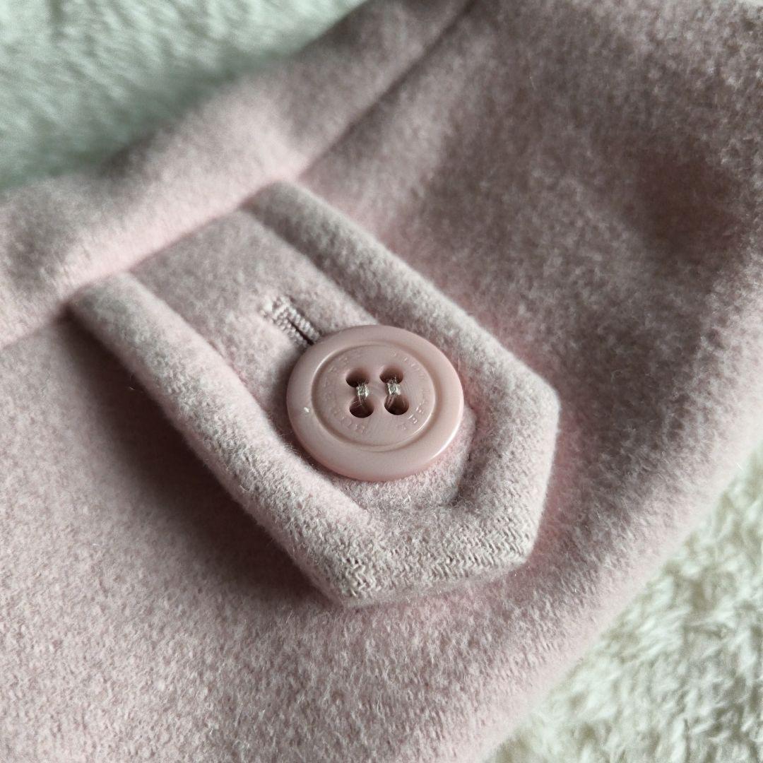 【希少ピンク✨】バーバリーブルーレーベル カシミヤ混2wayフードコート36 Ｓ