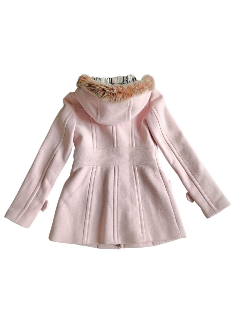 【希少ピンク✨】バーバリーブルーレーベル カシミヤ混2wayフードコート36 Ｓ