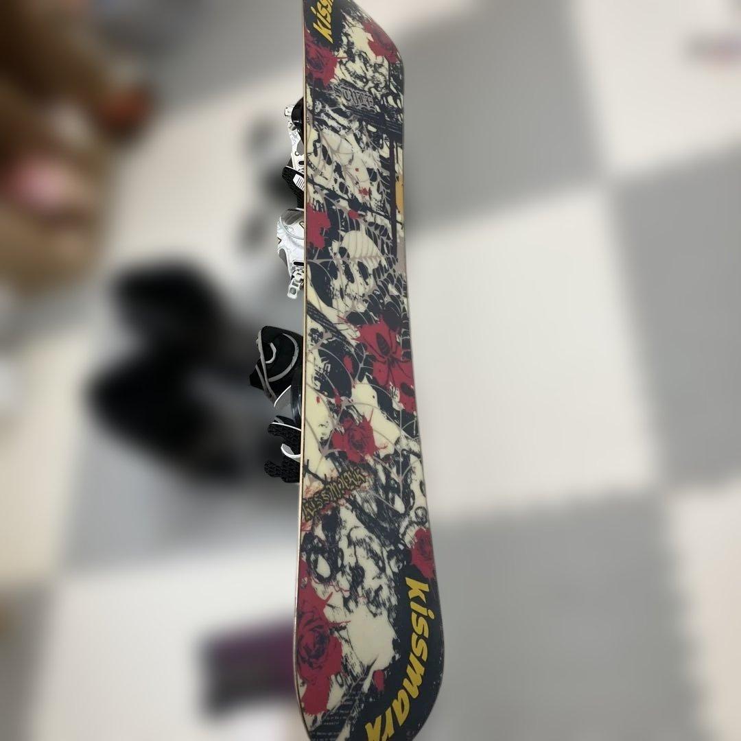 値下げ！kissmark★スノーボード板・ビンディングセット（バッグ付き）148