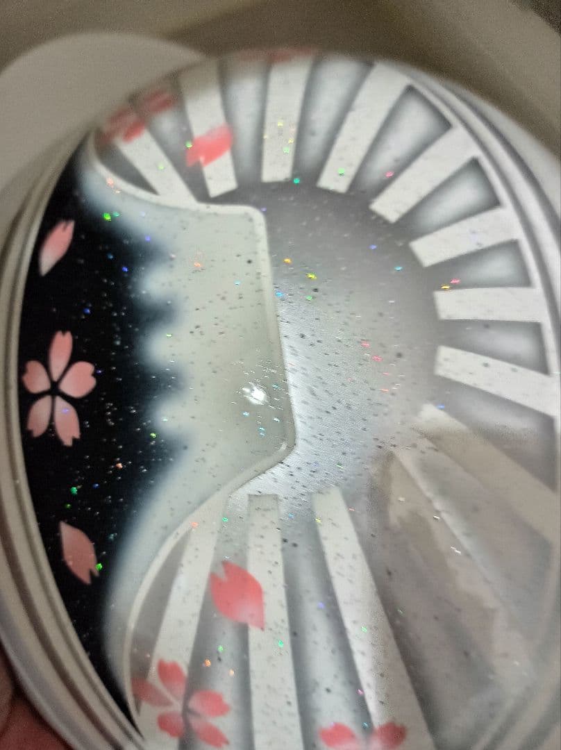 カスタムコルク半　シルバー富士日章　七色ラメ