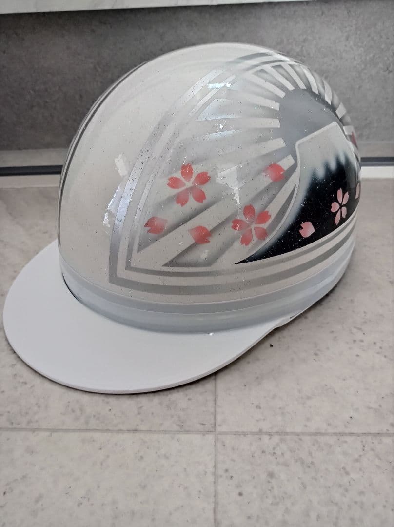 カスタムコルク半　シルバー富士日章　七色ラメ