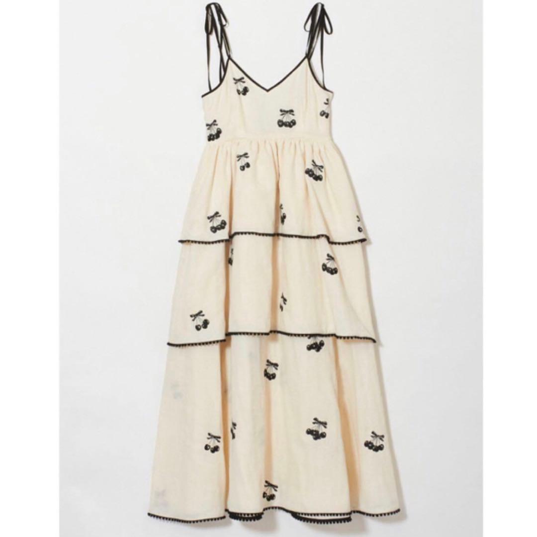 【新品未使用】Tanaka Daisuke black cherry dress