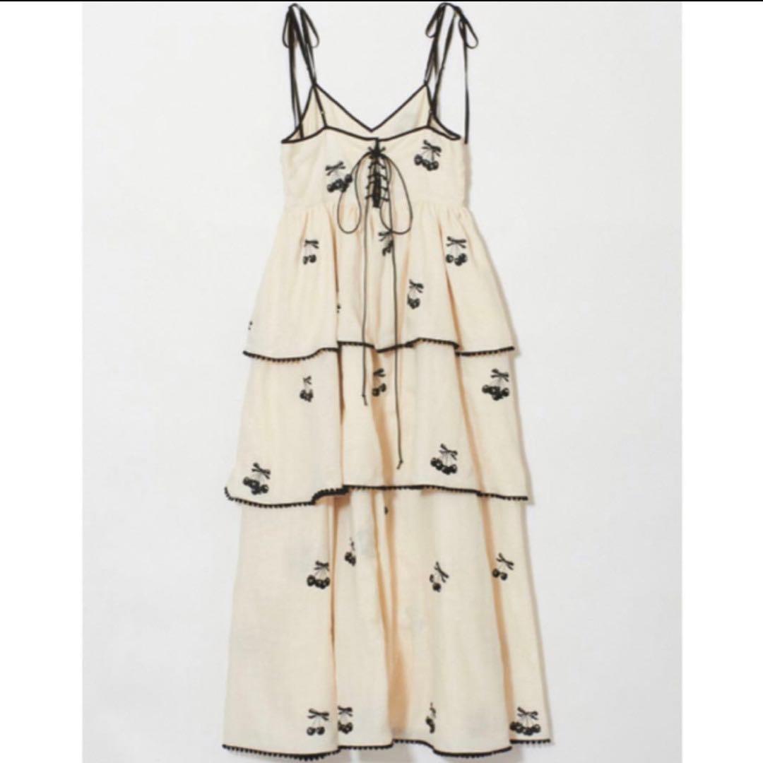 【新品未使用】Tanaka Daisuke black cherry dress