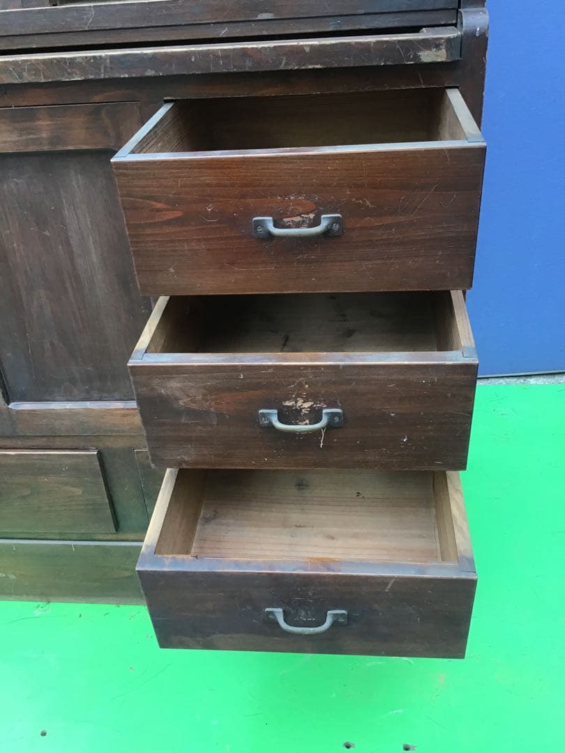 ⚠️注意⚠️直接引取限定　昭和レトロ　木製食器棚