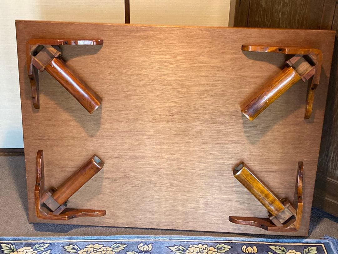 折れ脚テーブル 書写机 折り畳み机 ちゃぶ台 お稽古机 アンティーク③