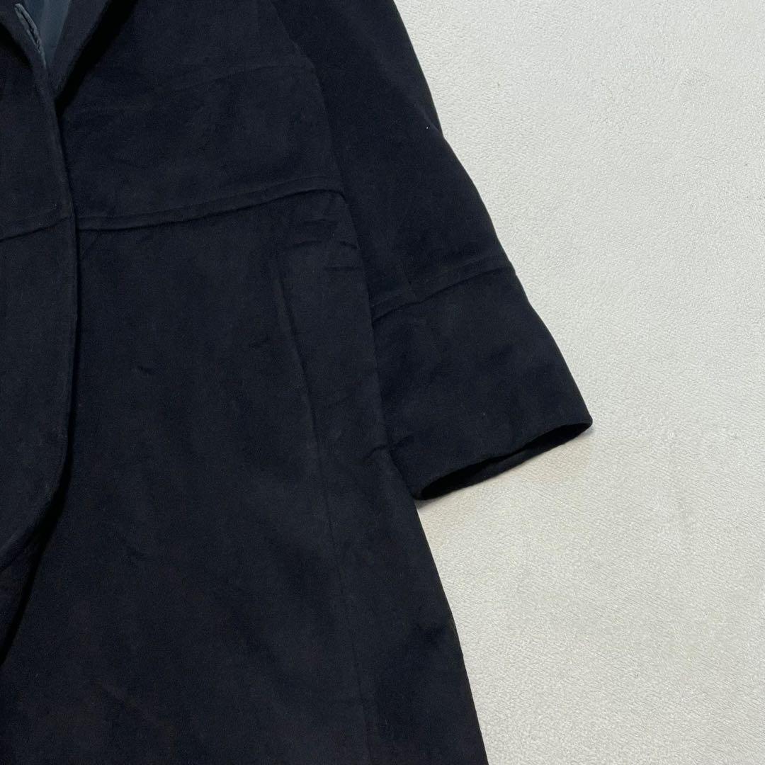 着丈128cm マックスマーラ ロングステンカラーコート 40 ビッグカラー