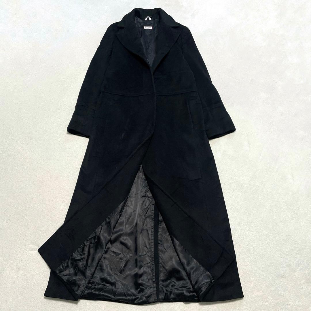 着丈128cm マックスマーラ ロングステンカラーコート 40 ビッグカラー