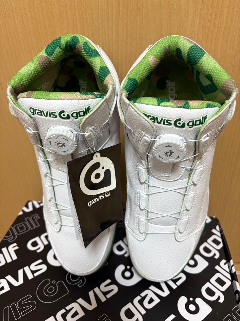 gravis golf ゴルフシューズ ホワイト/グリーン