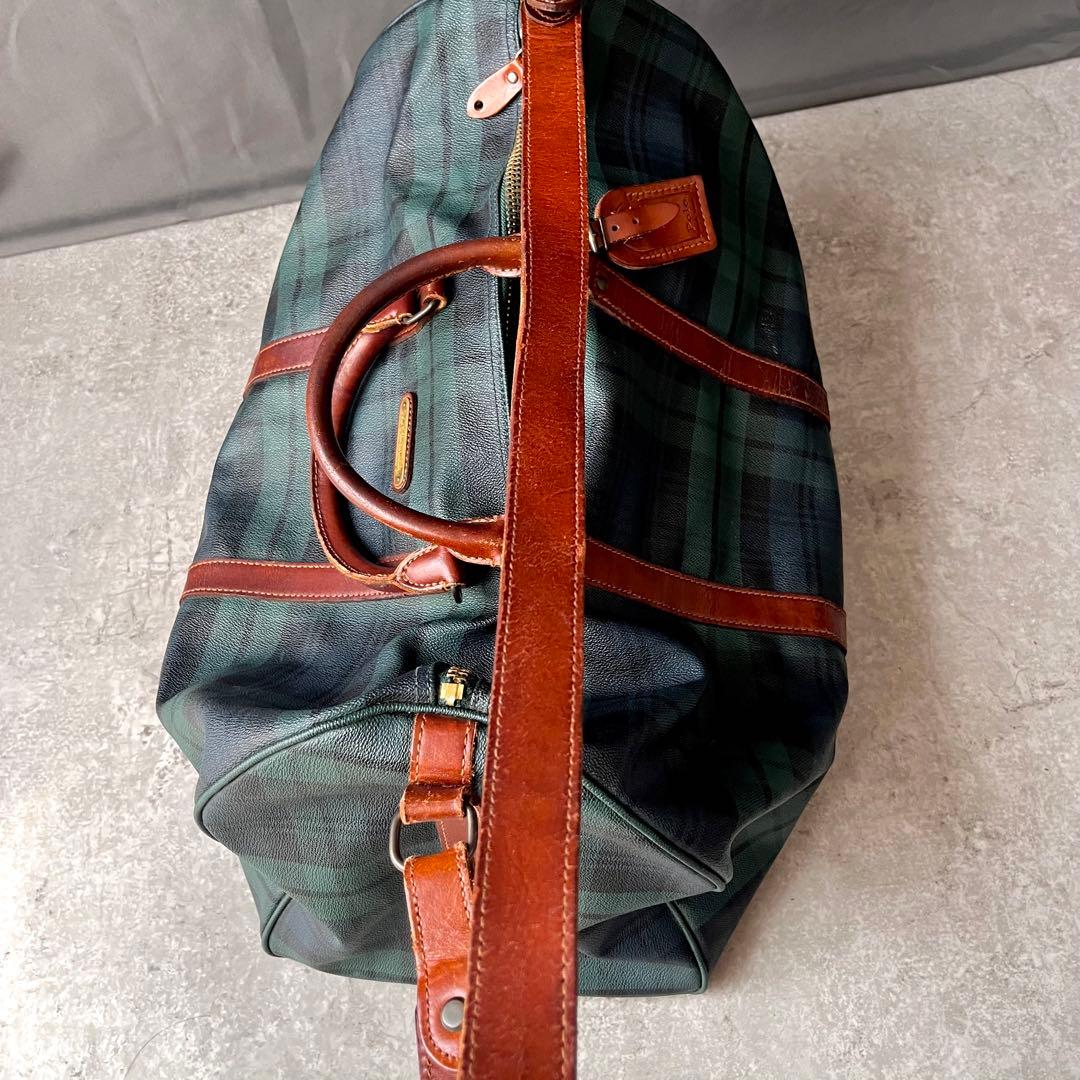 まさ様 ポロ ラルフローレン ボストンバッグ 大容量 ブラックウォッチ