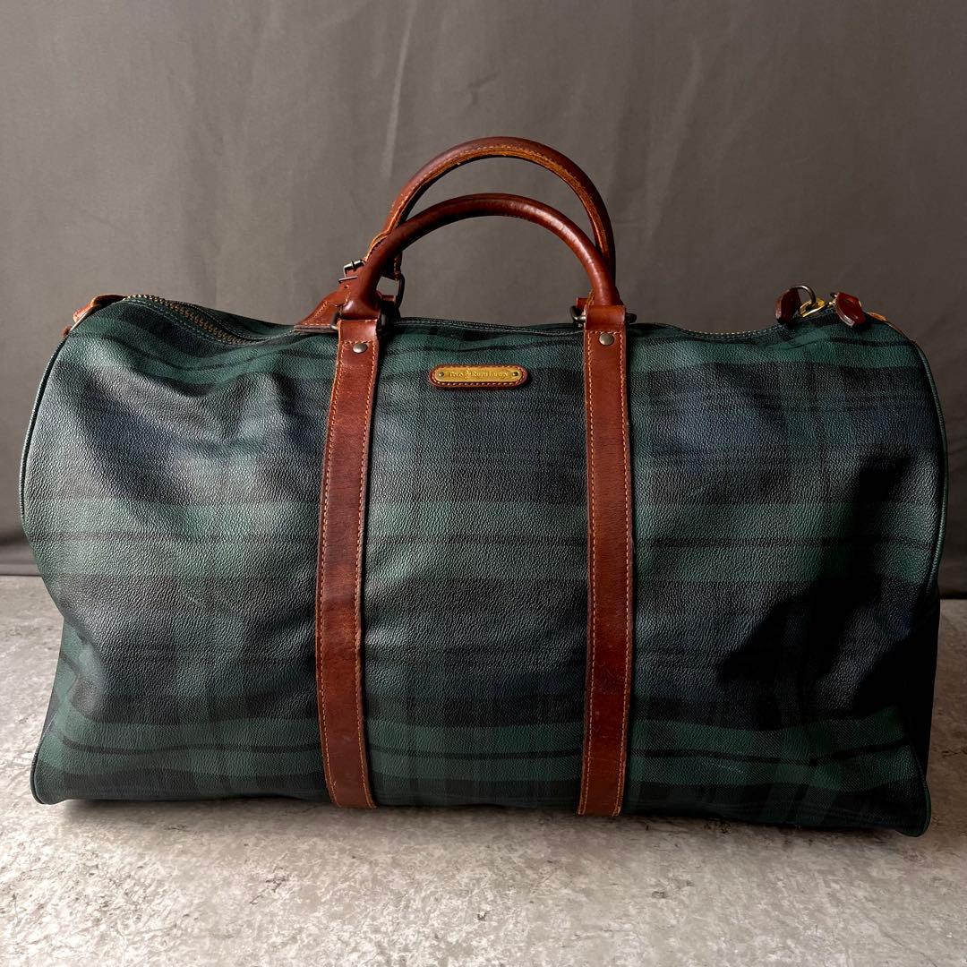 まさ様 ポロ ラルフローレン ボストンバッグ 大容量 ブラックウォッチ