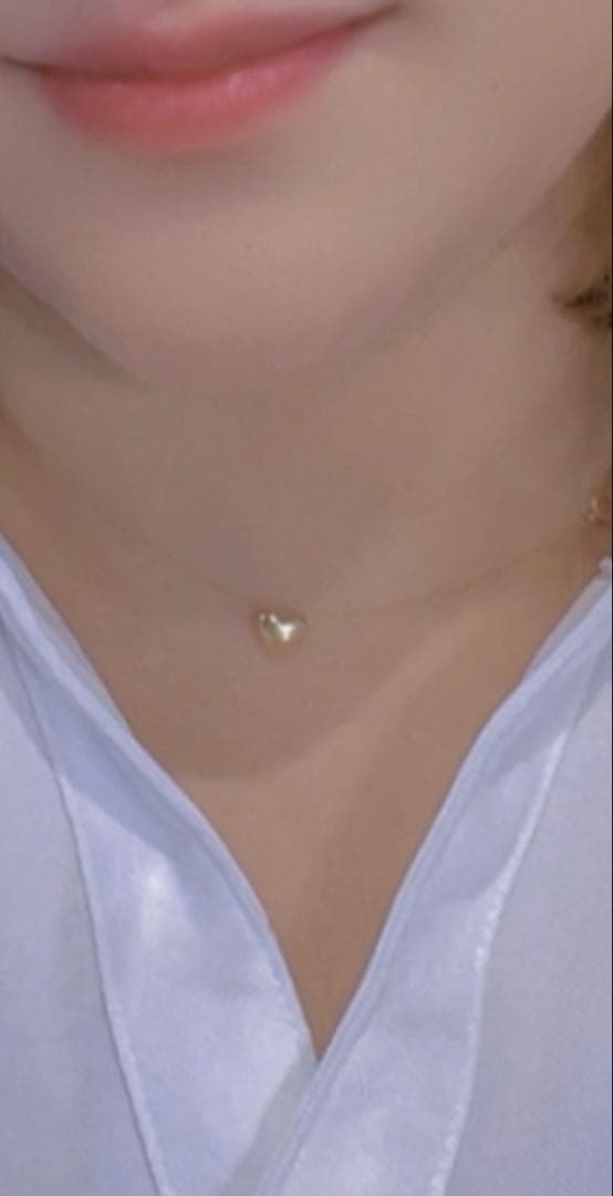 K18 ゴールド ハート型ネックレス 0.66g