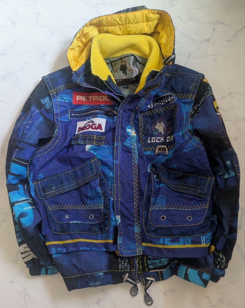 ellesse エレッセ スキーウェア 青 メンズ L つなぎ ジャケット