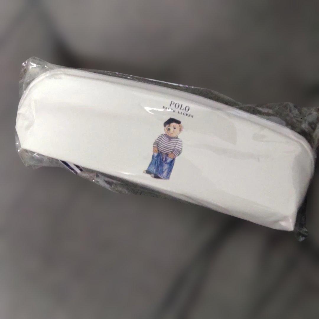 新品未使用タグ付き ポロラルフローレン 晴雨兼用 オフホワイト 折りたたみ傘