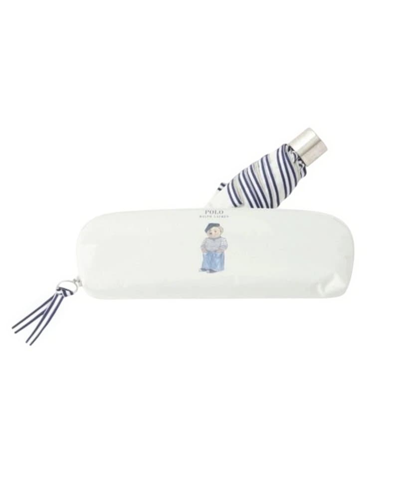 新品未使用タグ付き ポロラルフローレン 晴雨兼用 オフホワイト 折りたたみ傘